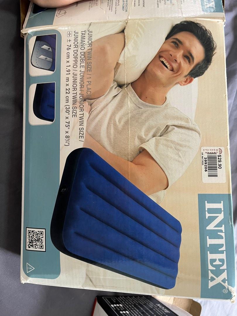 INTEX air bed, inflatable mattress with pump inflator, Furniture & Home