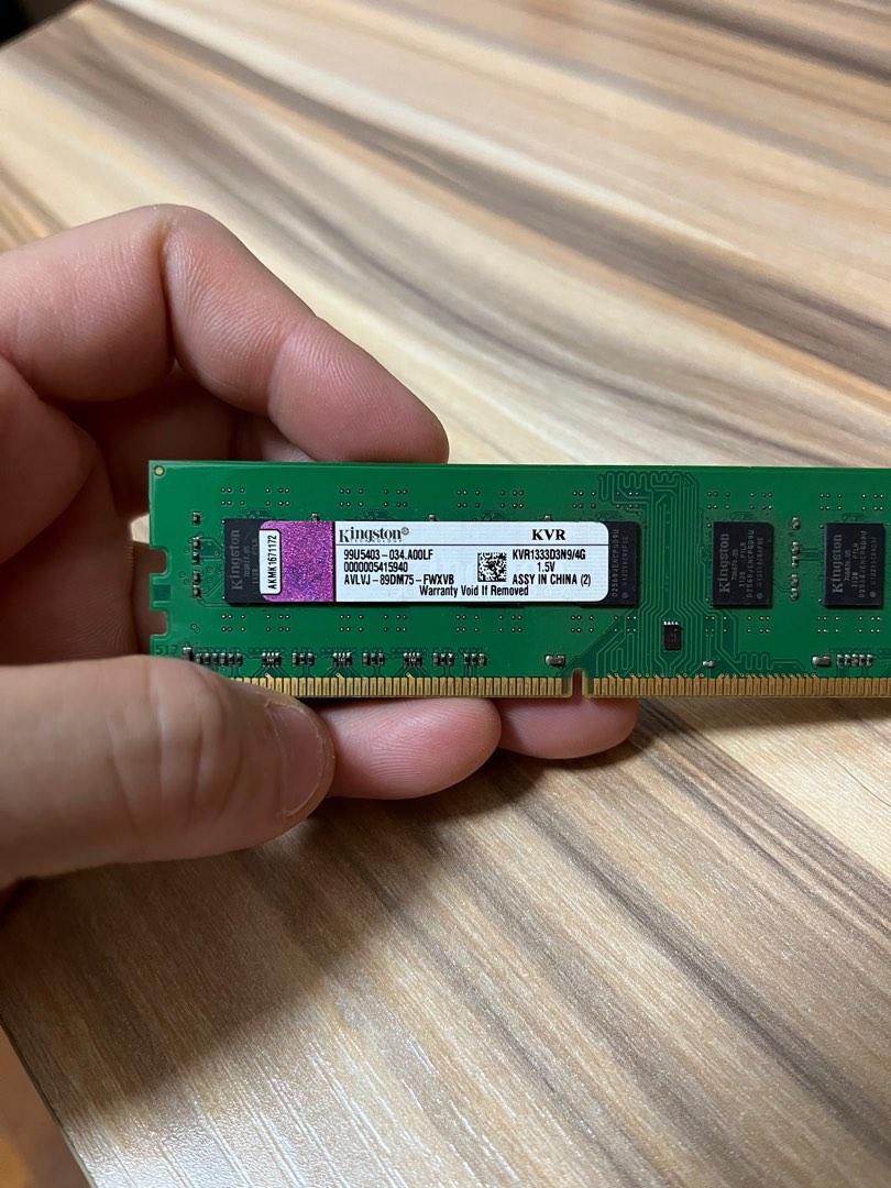 kingston ddr3 kvr1333d3n9 4g, 電腦＆科技, 電腦周邊及配件, 其他 - Carousell