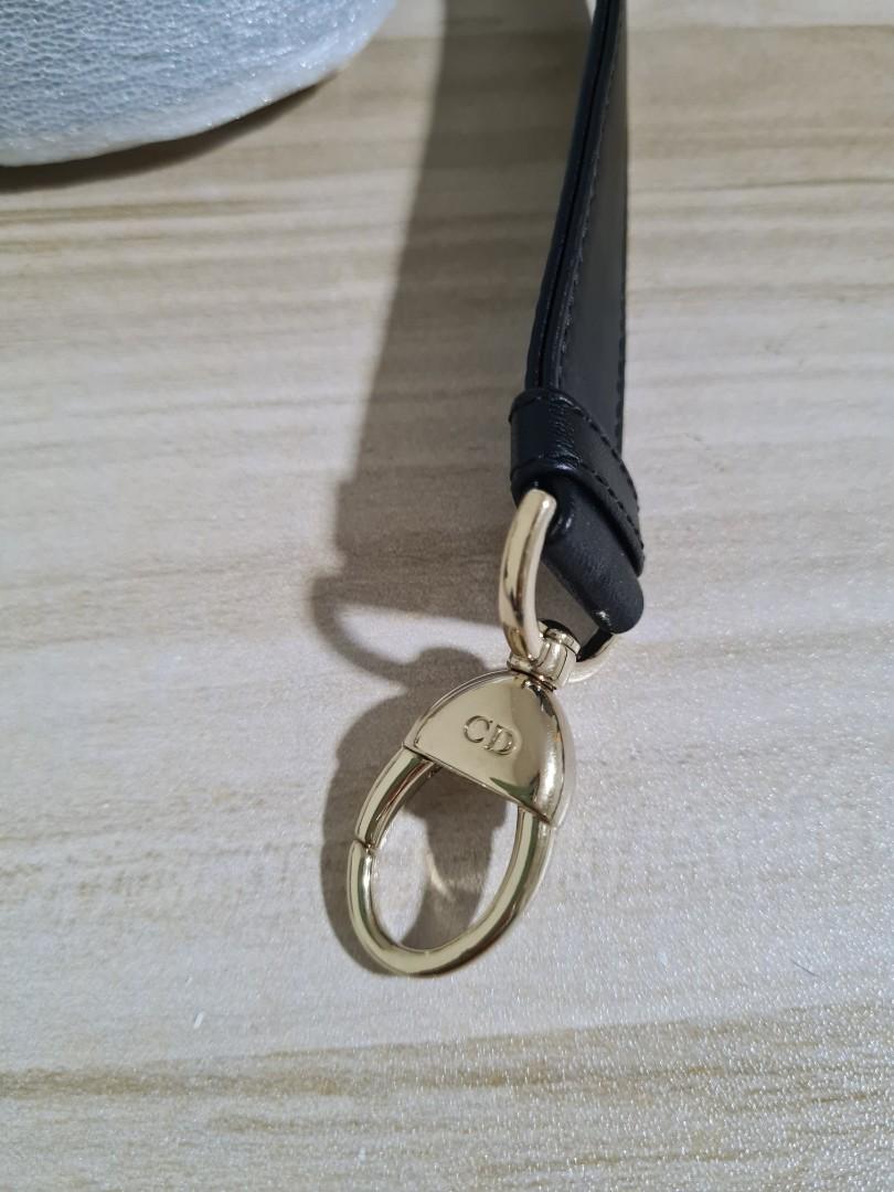 Lady dior replacement bag strap black GHW