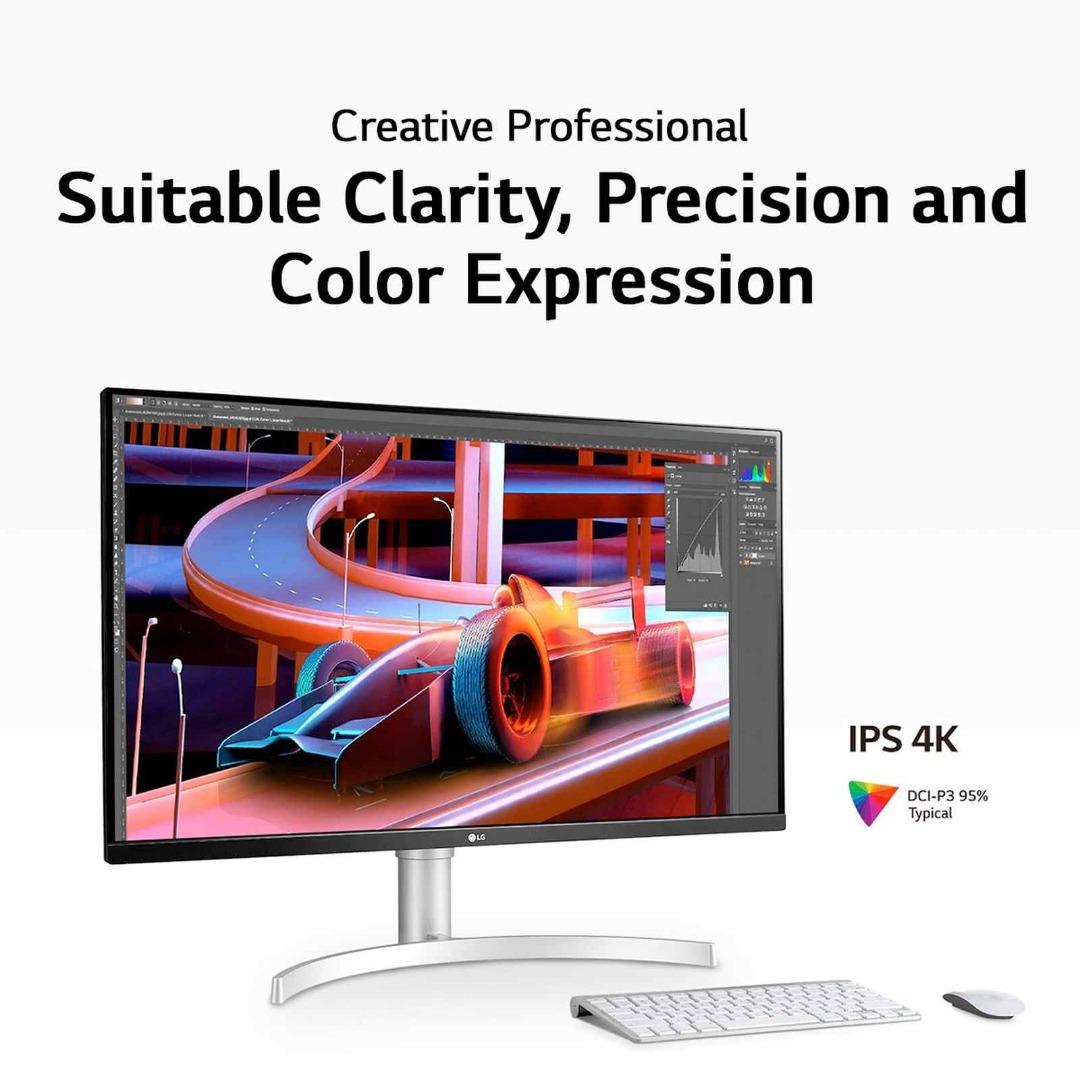 LG 32UN650-W 31.5IN IPS 4K UHD MONITOR, Computers & Tech, Parts ...