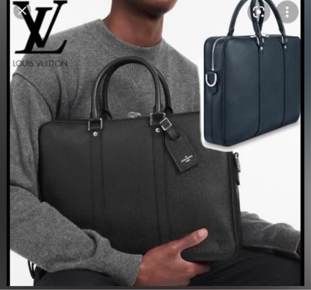 Louis Vuitton mens brief case classy burgundy, Men's Fashion, Bags