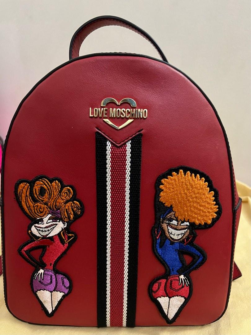 Moschino backpack red hot sale