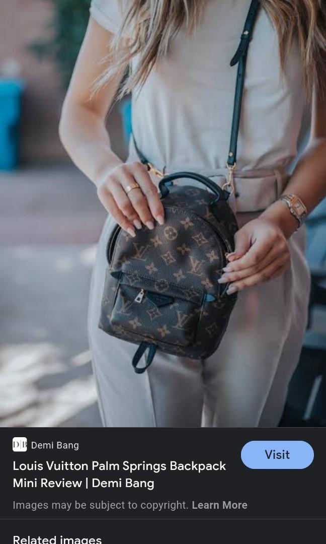 Louis Vuitton Palm Springs Backpack Mini Review, Demi Bang