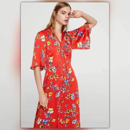 Mango Red Oriental Dress Women s Fashion Dresses Sets Dresses on Carousell
