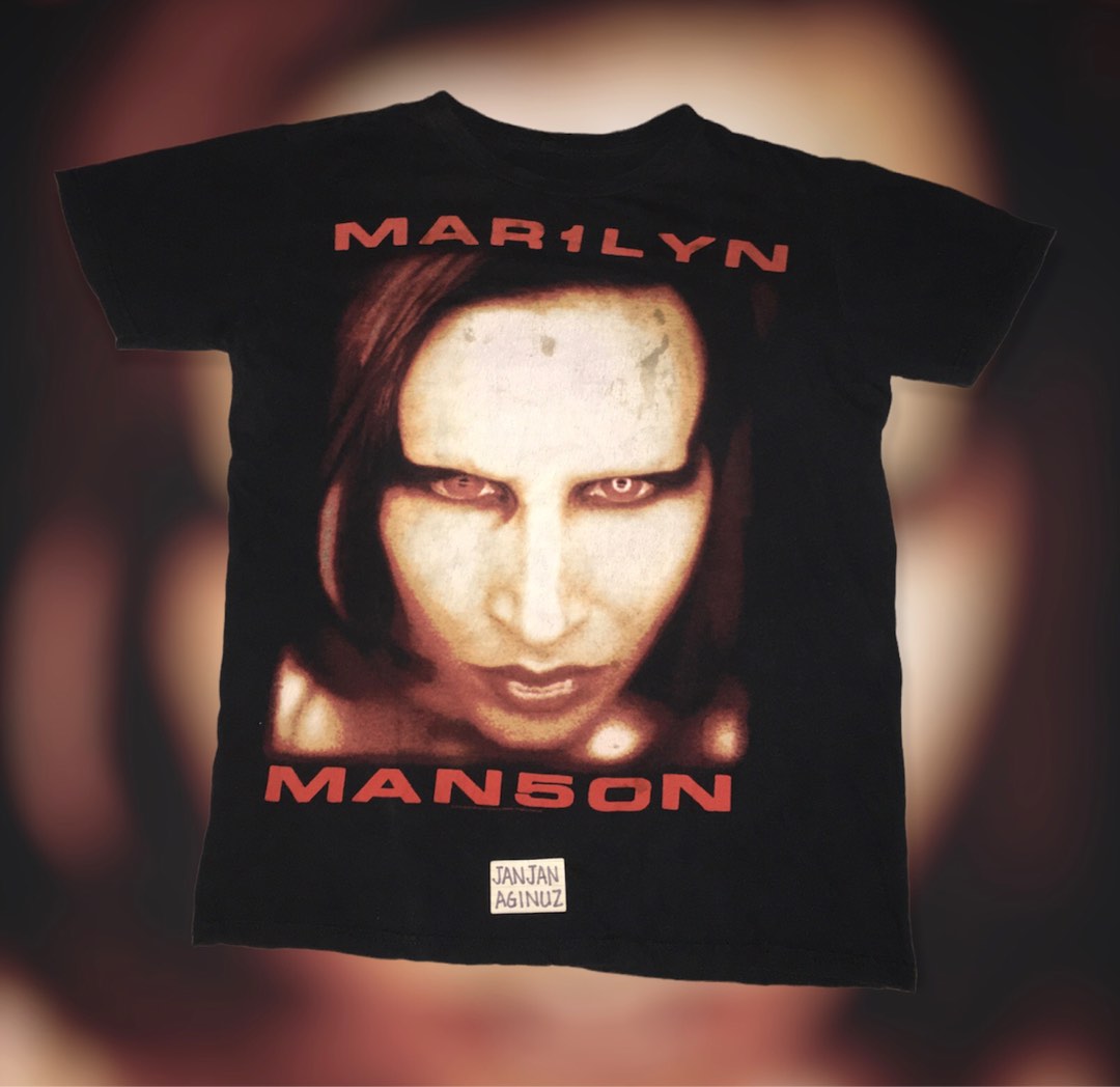 Marilyn Manson Bigger Than Satan Tee, Men's Fashion, Tops & Sets ...