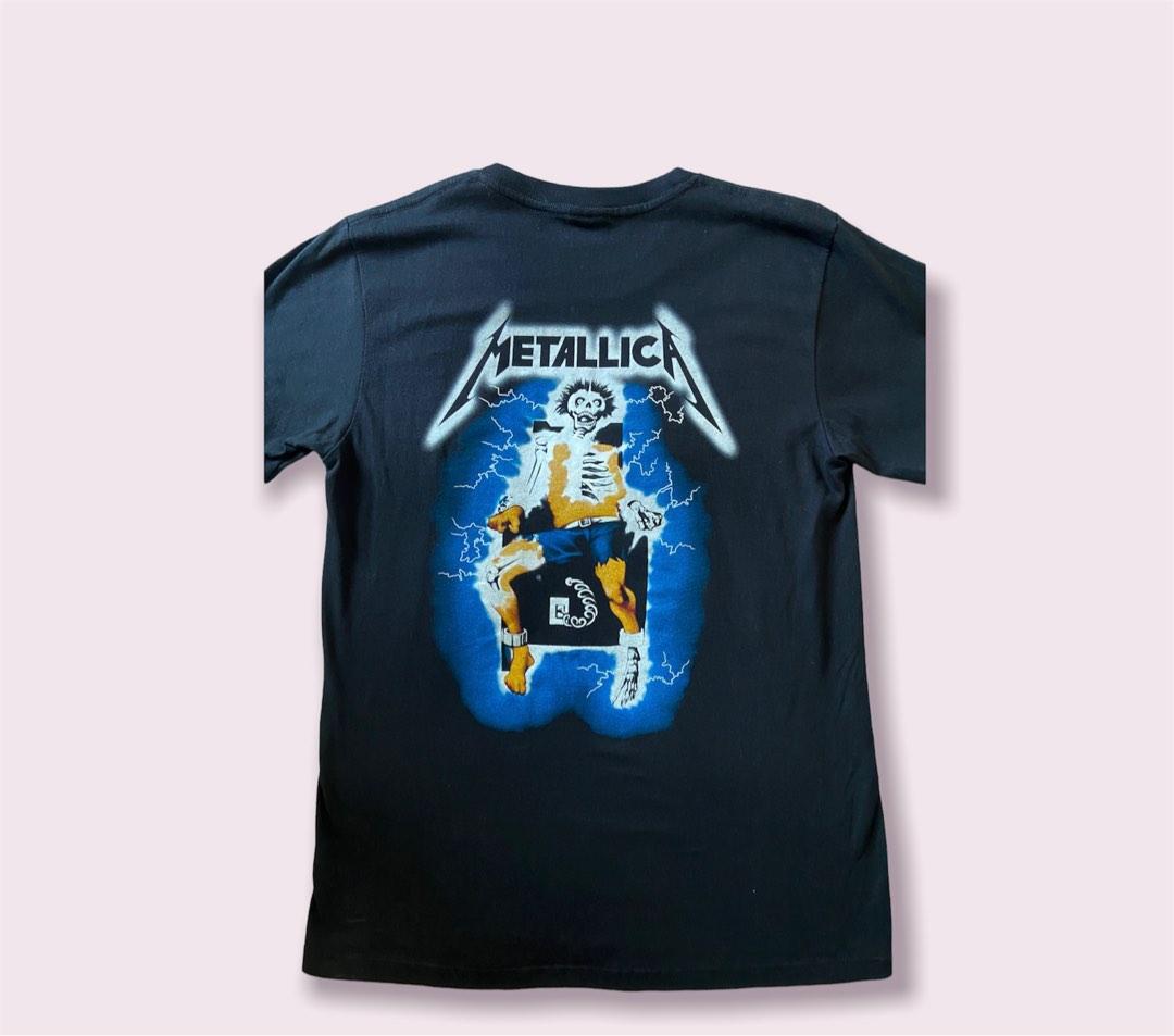Metallica ride the lightning t Men s Fashion Tops Sets