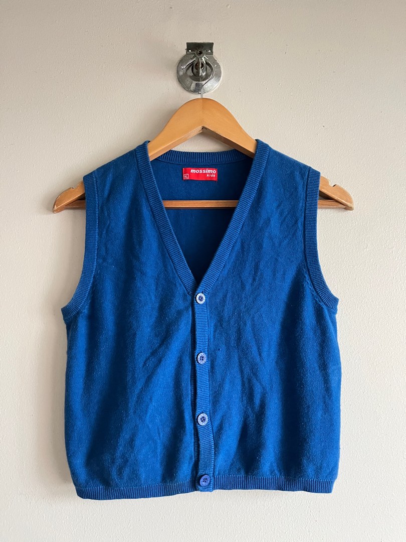 Mossimo Blue Sweater Vest, Women's Fashion, Tops, Others Tops on Carousell