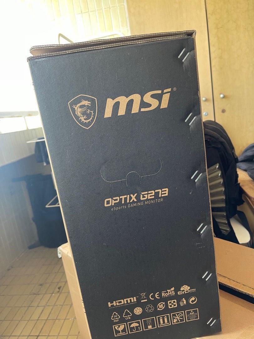 MSI OPTIX G273 165hz, Computers & Tech, Parts & Accessories, Monitor