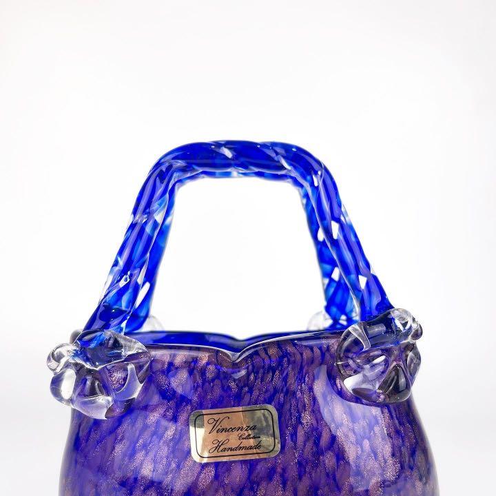 Vincenza collection handmade glass handbag on sale