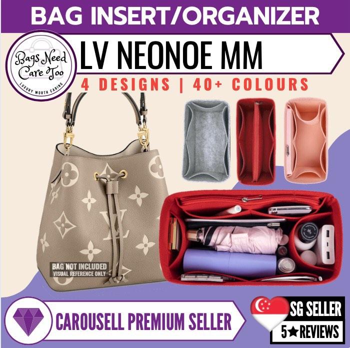 𝐁𝐍𝐂𝐓👜]🧡 LV Neonoe MM (No divider)Bag Organizer, Felt Bag In Bag  Customized Organiser