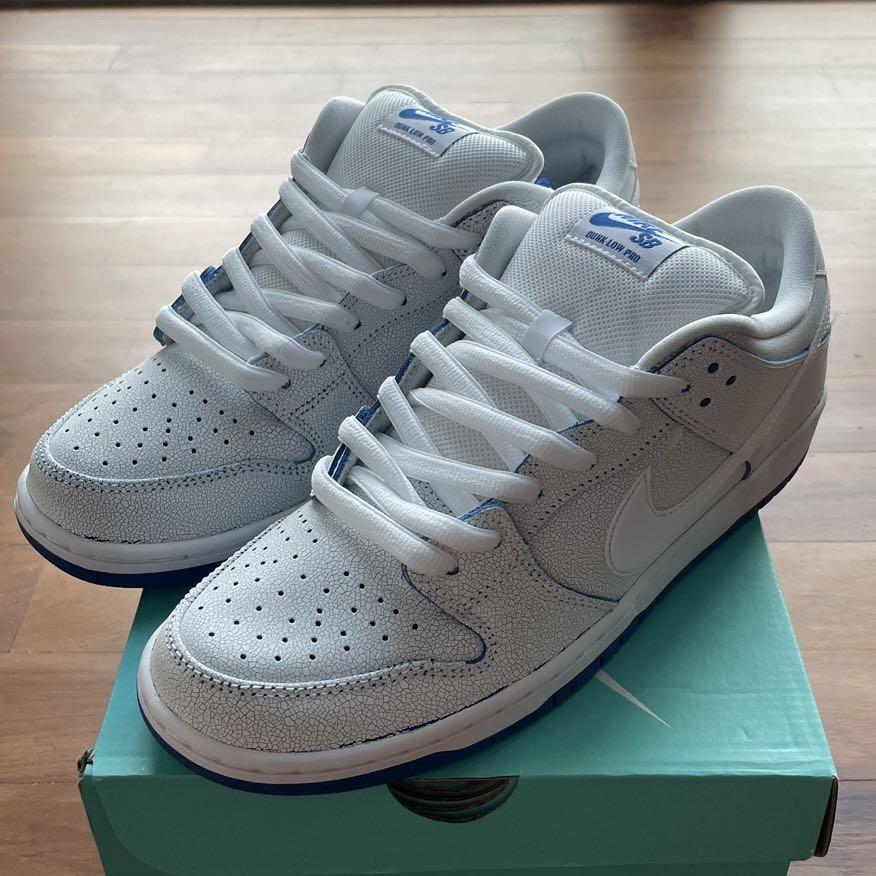 Nike SB Dunk Low Premium White Game Royal Porcelain Size 10.5