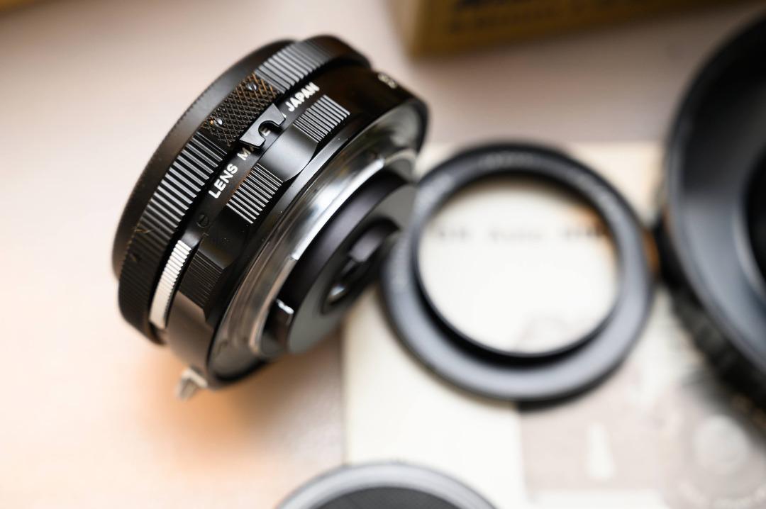 Nikon GN-Auto Nikkor 45mm f2.8 罕見齊合配件收藏品(35mm 50mm FM2 F2