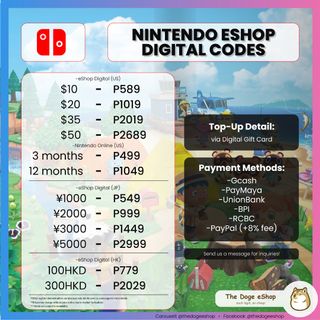 Paymaya nintendo eshop deals