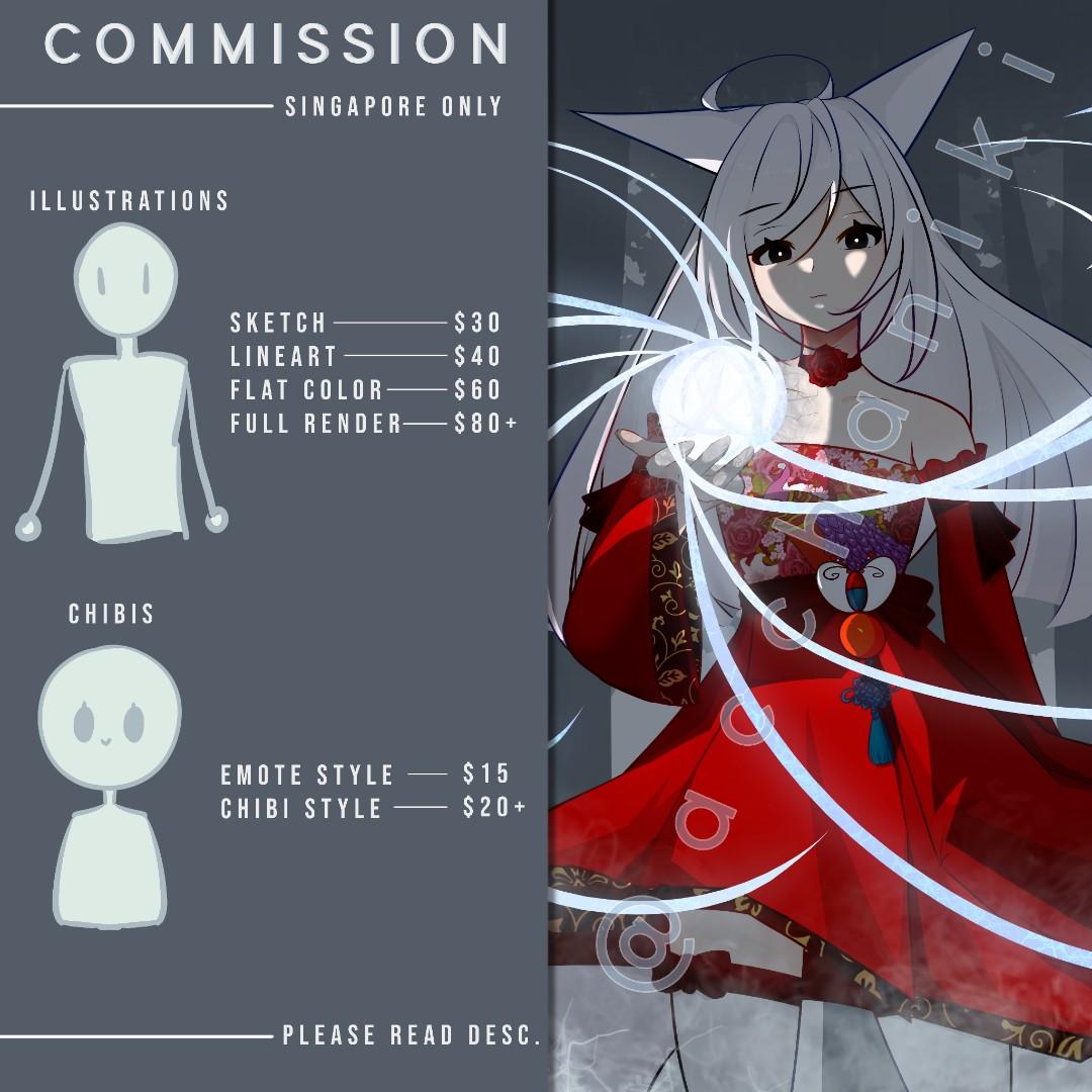 Commission prices  Anime Art Amino