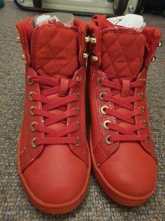 Orig Aldo Red Boots U.S. 7.5