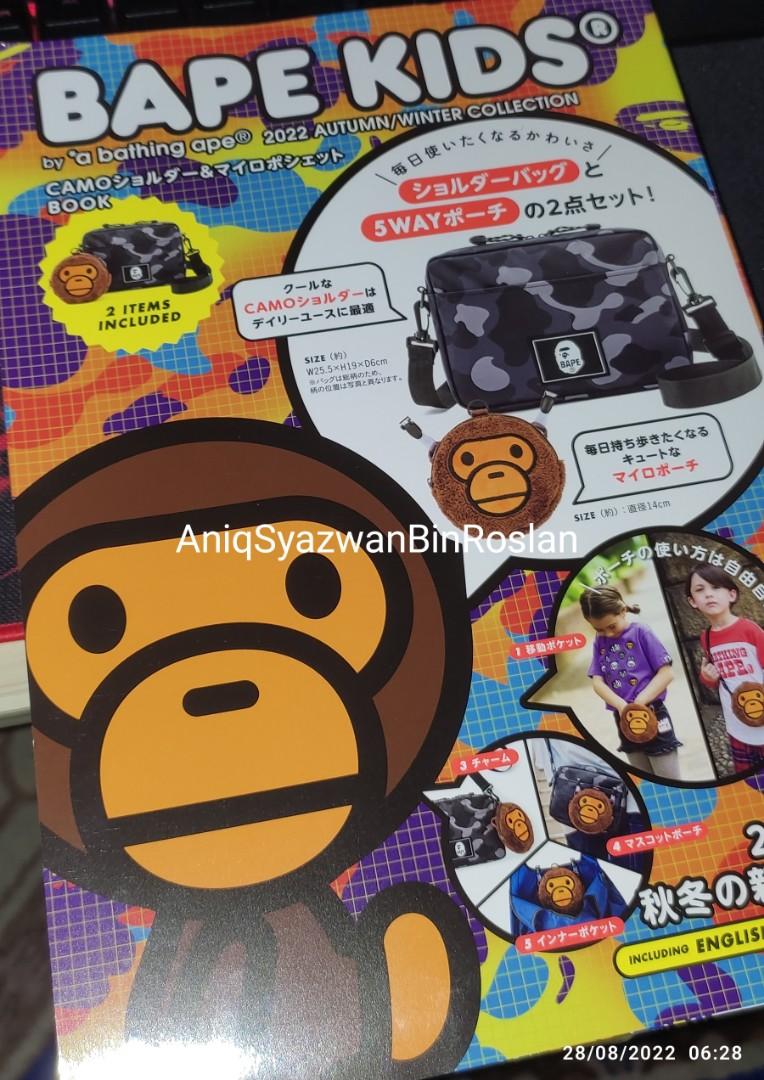 Original Bape Sling Bag + Milo pouch (2 in 1), Men's Fashion, Bags