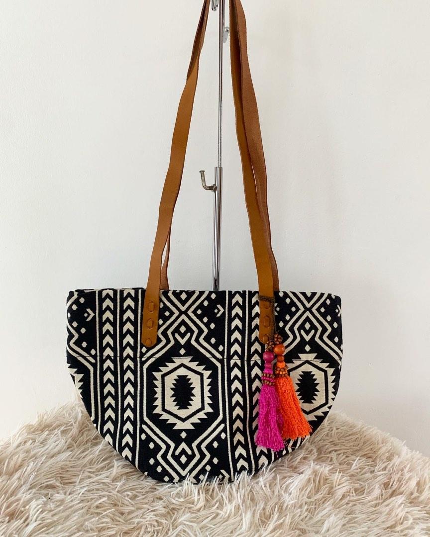 original h&m open tote long handle bag, Women's Fashion, Bags & Wallets