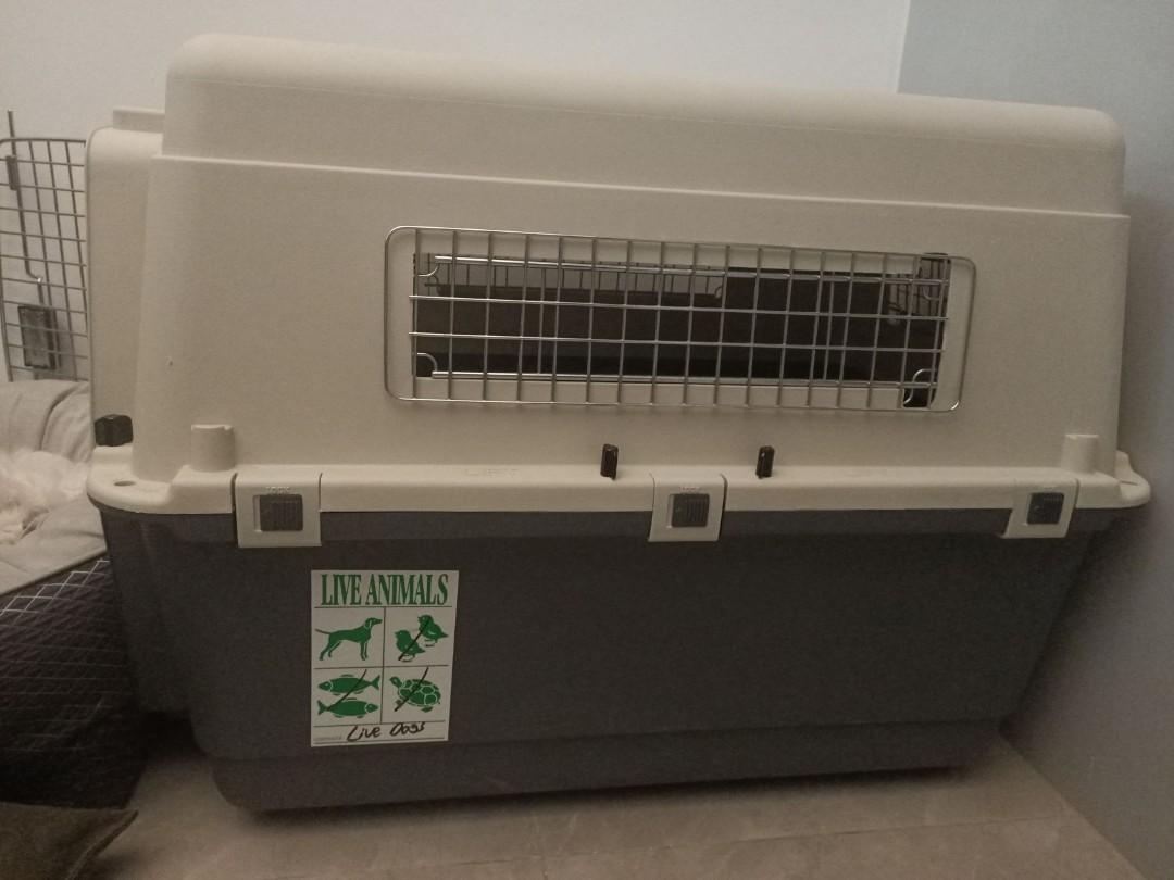 IATA approved heavy duty pet shipping crate for medium sized pet 32"(L)x 24"(W)x 23"(H), Pet