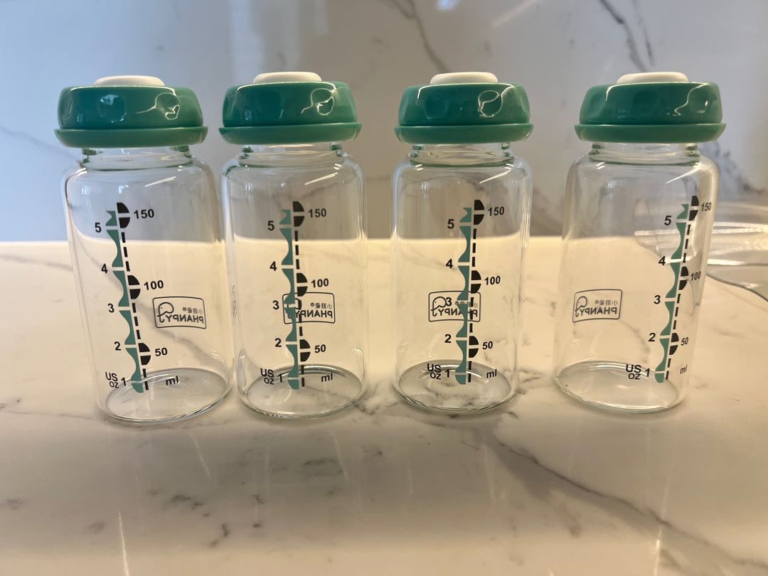 Phanpy Breast Milk Glass Bottles, Babies & Kids, Nursing & Feeding