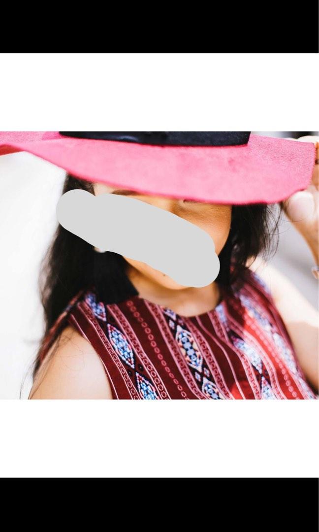 Pre-loved Vintage Style Dress (Category: Dresses) located in Quezon City. Submitted by mae_payitforward (Listing ID 1182084597, Image 1). Description: As is where is Maroon-based color Okay for photo op Vintage style .