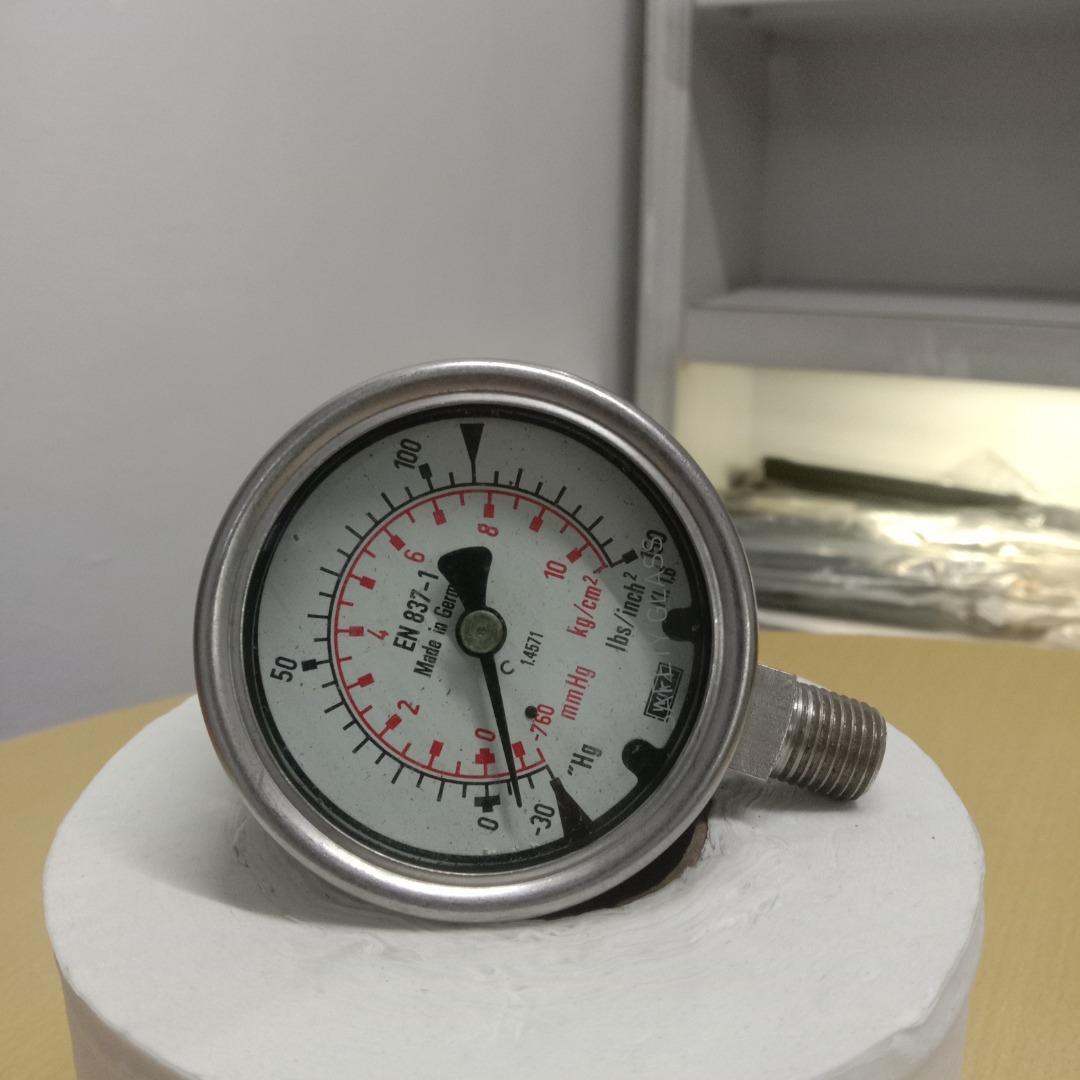 Pressure Gauge, WIKA 0 to 150 LBS with ISO 17025 Accredited Calibration