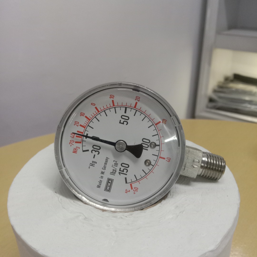 Pressure Gauge, WIKA 0 to 150 LBS with ISO 17025 Accredited Calibration