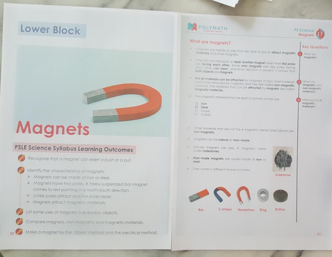 PSLE Science Revision Notes, Hobbies & Toys, Books & Magazines ...