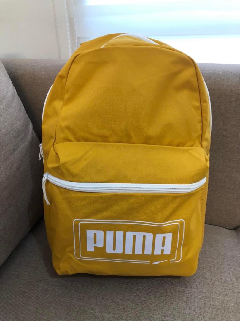 Puma Yellow Backpack, Men's Fashion, Bags, Backpacks on Carousell