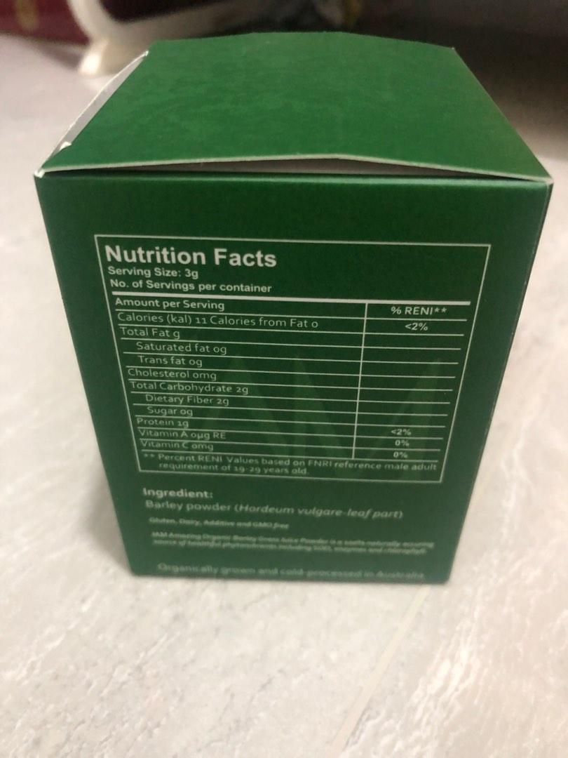 Pure organic barley powdered drink milk, Health & Nutrition, Health