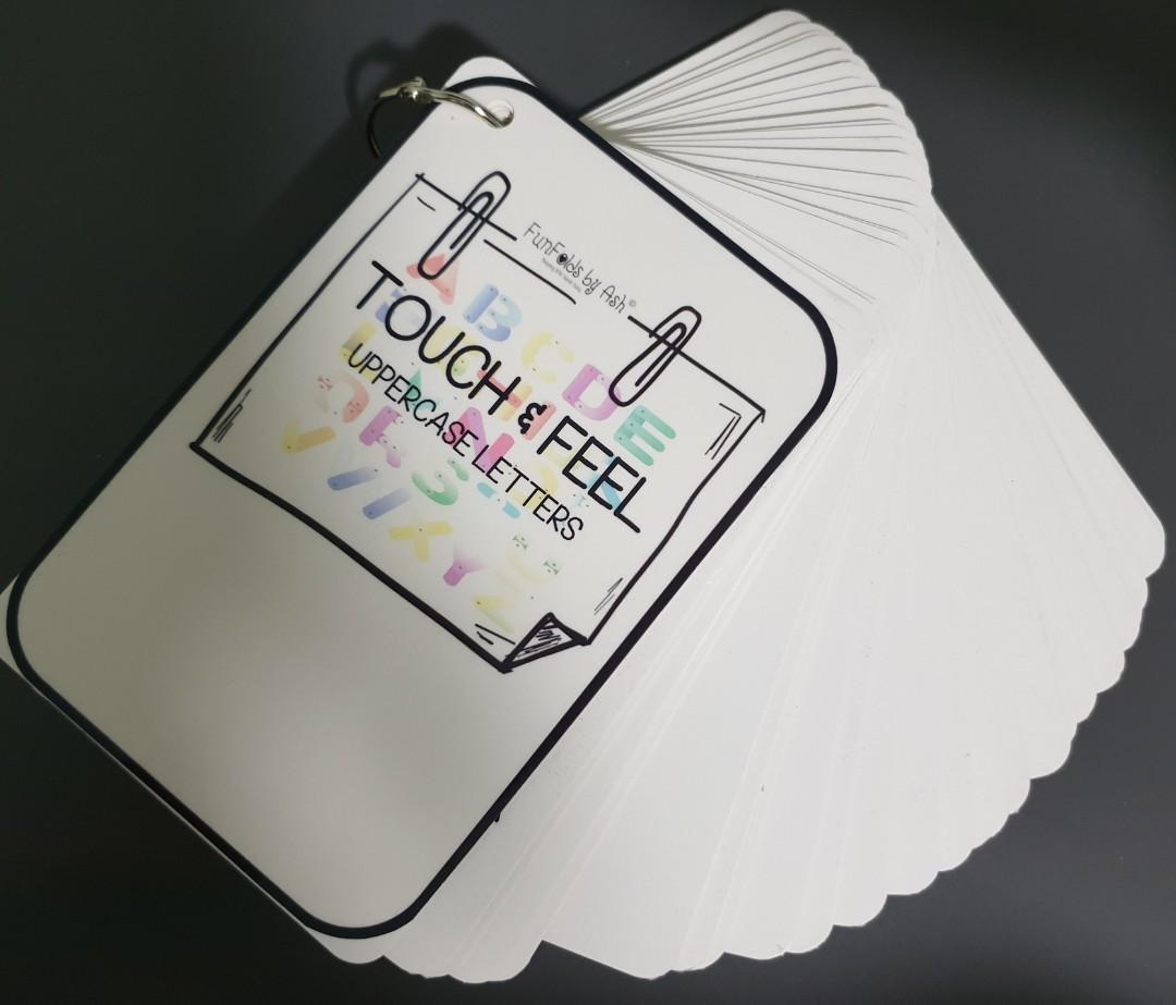Sandpaper Touch & Feel Flashcards, Everything Else on Carousell