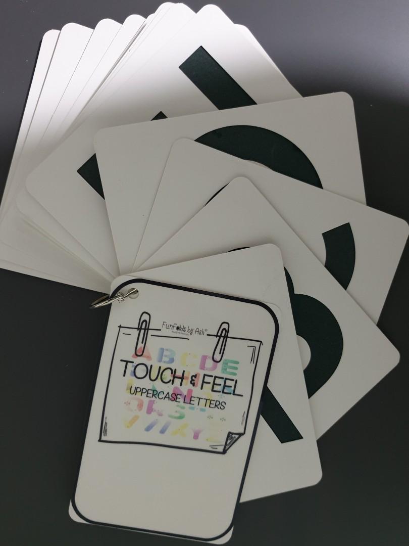Sandpaper Touch & Feel Flashcards, Everything Else on Carousell