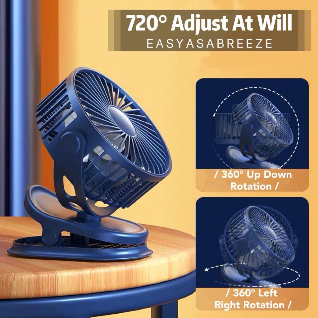 SG Portable Fan Desktop Fan Table Fan Clip On Fan Baby Stroller Fan Mini Fan USB Fan Baby Cot Fan