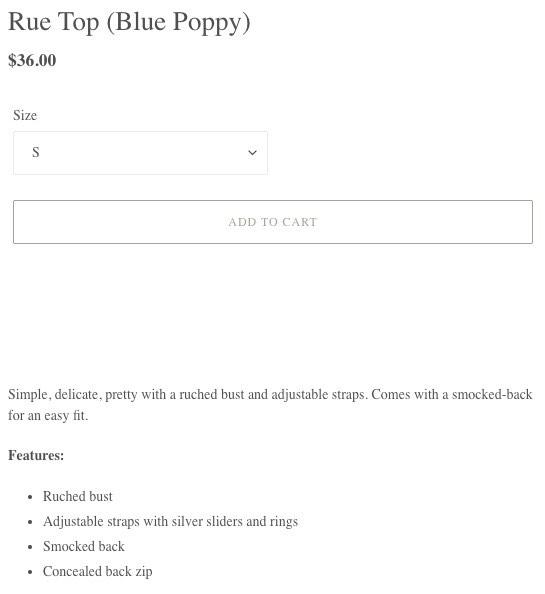 Shopamble Blue Poppy top + bottom, Women's Fashion, Dresses & Sets