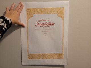 Snow white commemorative lithograph