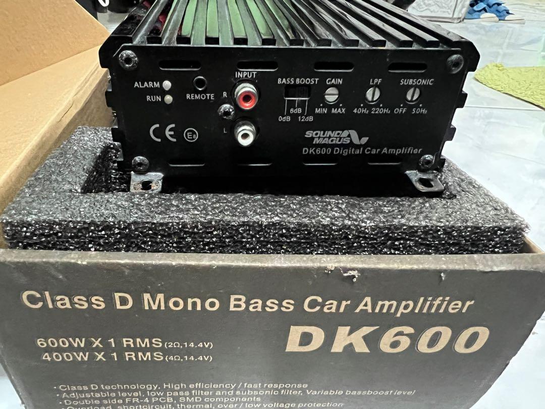 Sound Magus dk600 mono car amplifier, Car Parts & Accessories, Audio