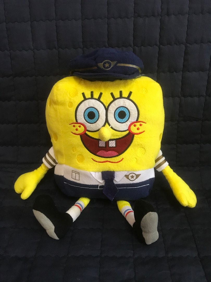 Spongebob pilot soft toys, Hobbies & Toys, Toys & Games on Carousell
