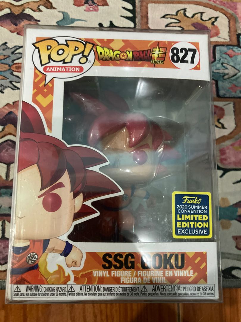 SSG Goku 827 Dragon Ball Super Summer Con 2020 Funko Pop, Hobbies & Toys,  Collectibles & Memorabilia, Fan Merchandise on Carousell