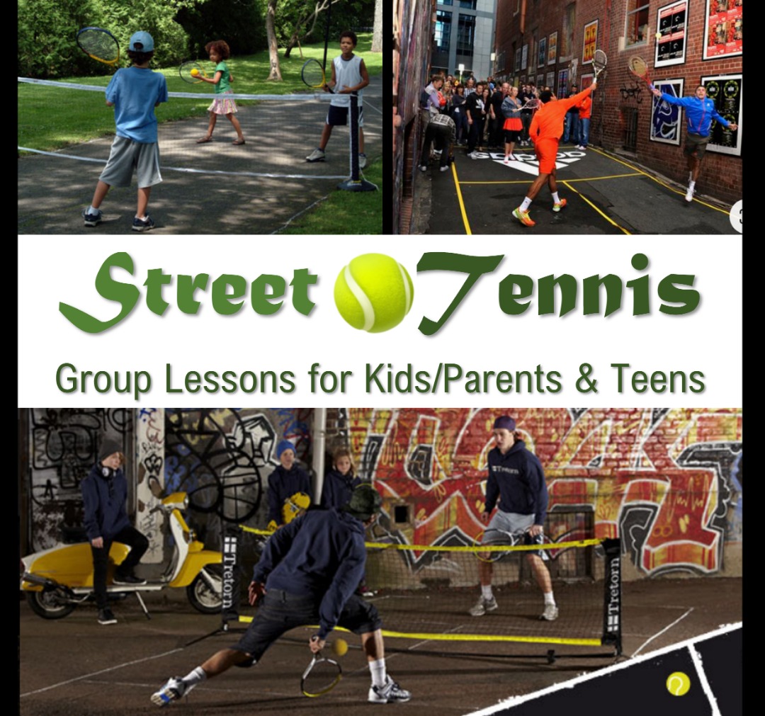 Group Tennis Lesson at Sheltered Space for Kids, Teens, Parents by ...