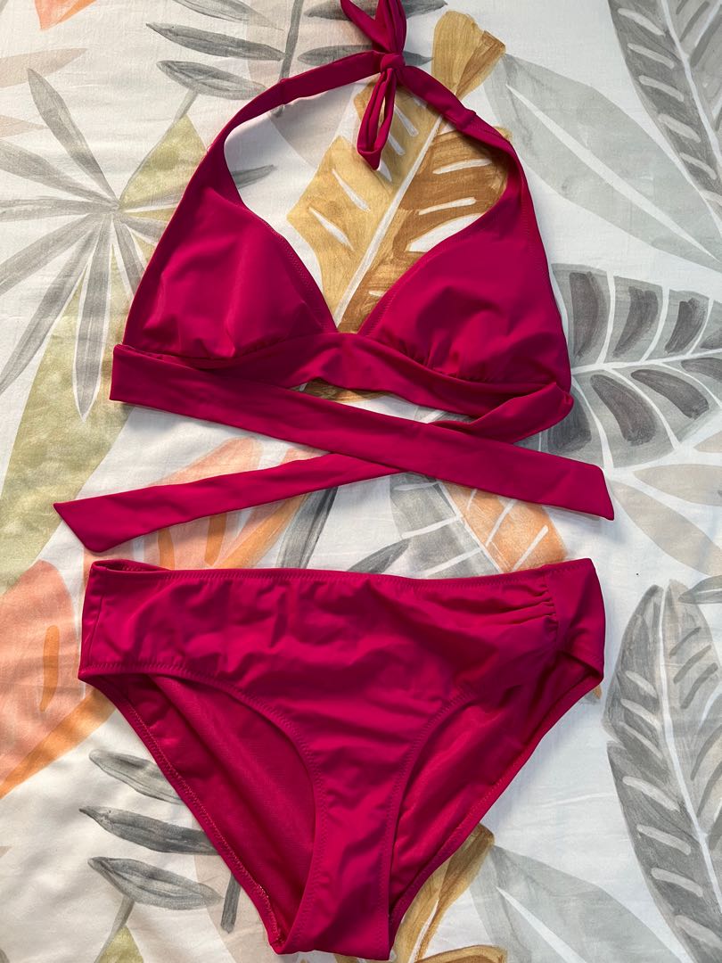 TCM two piece swimsuit (pink), Women's Fashion, Swimwear, Bikinis