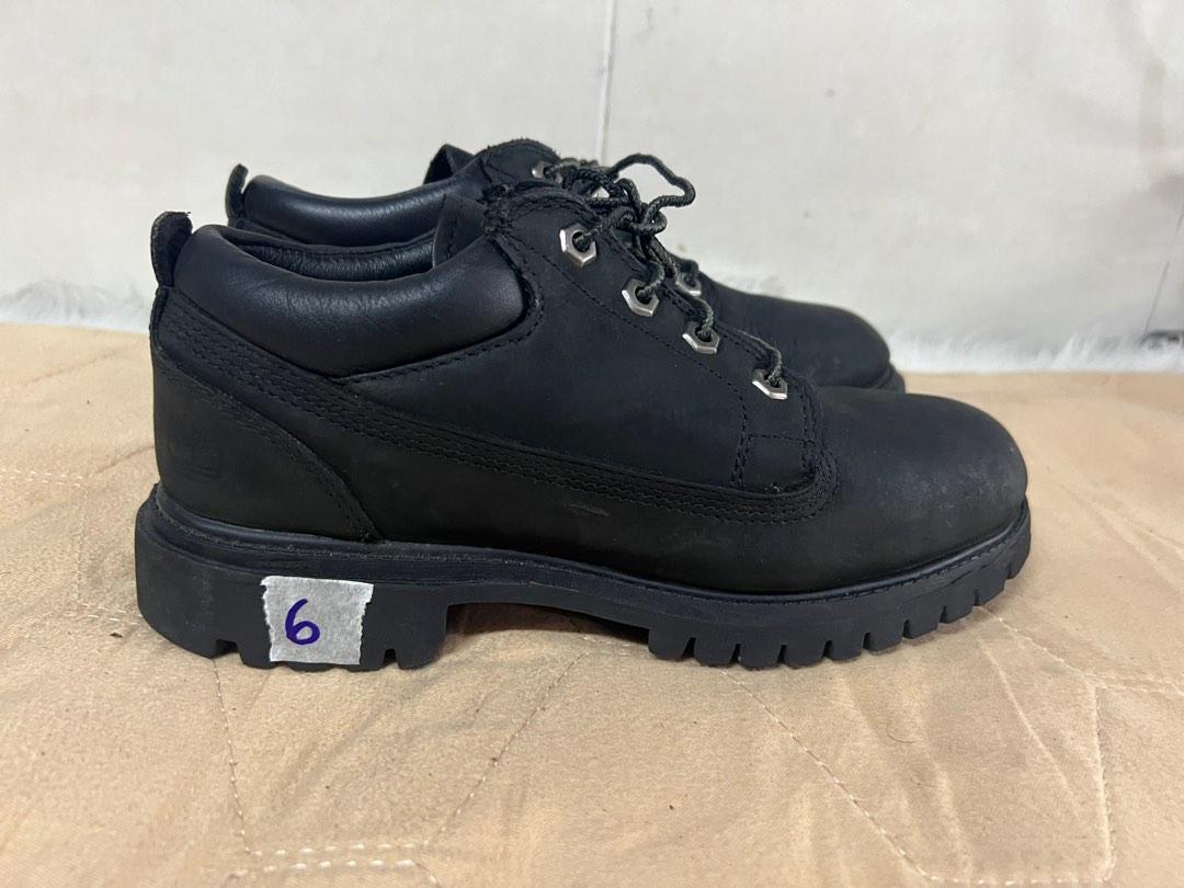Timberland low hot sale cut boots black