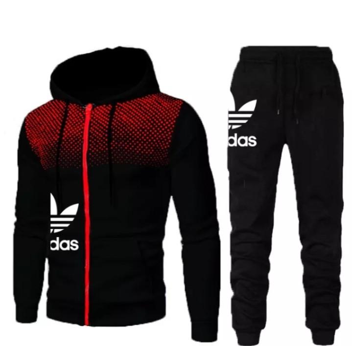 Mens adidas hotsell tracksuit with hood