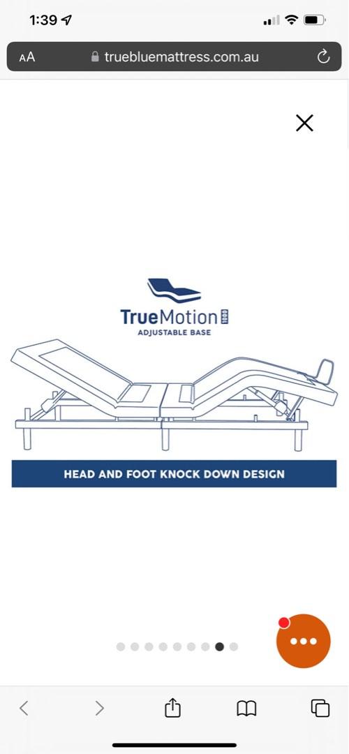 True Motion Adjustable Base (Adjustable Bed), Furniture & Home Living ...