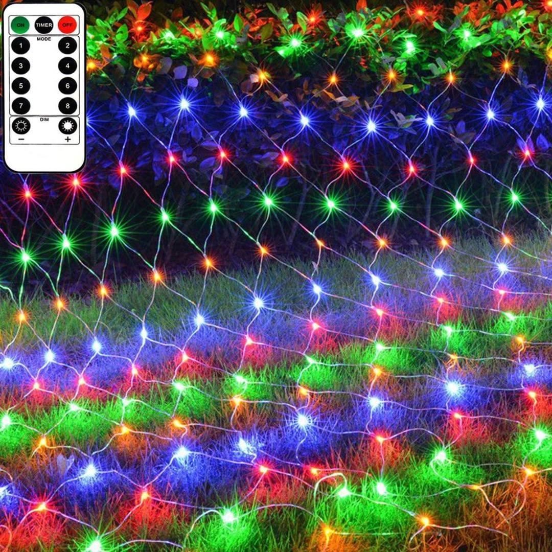 Outdoor Garden String Fairy Lights Waterproof 8 Modes Warm White Led Rope Lights Indoor Decoration Dimmable Timer CCILAND 5M 50Led Rope Lights Battery Operated with Remote 