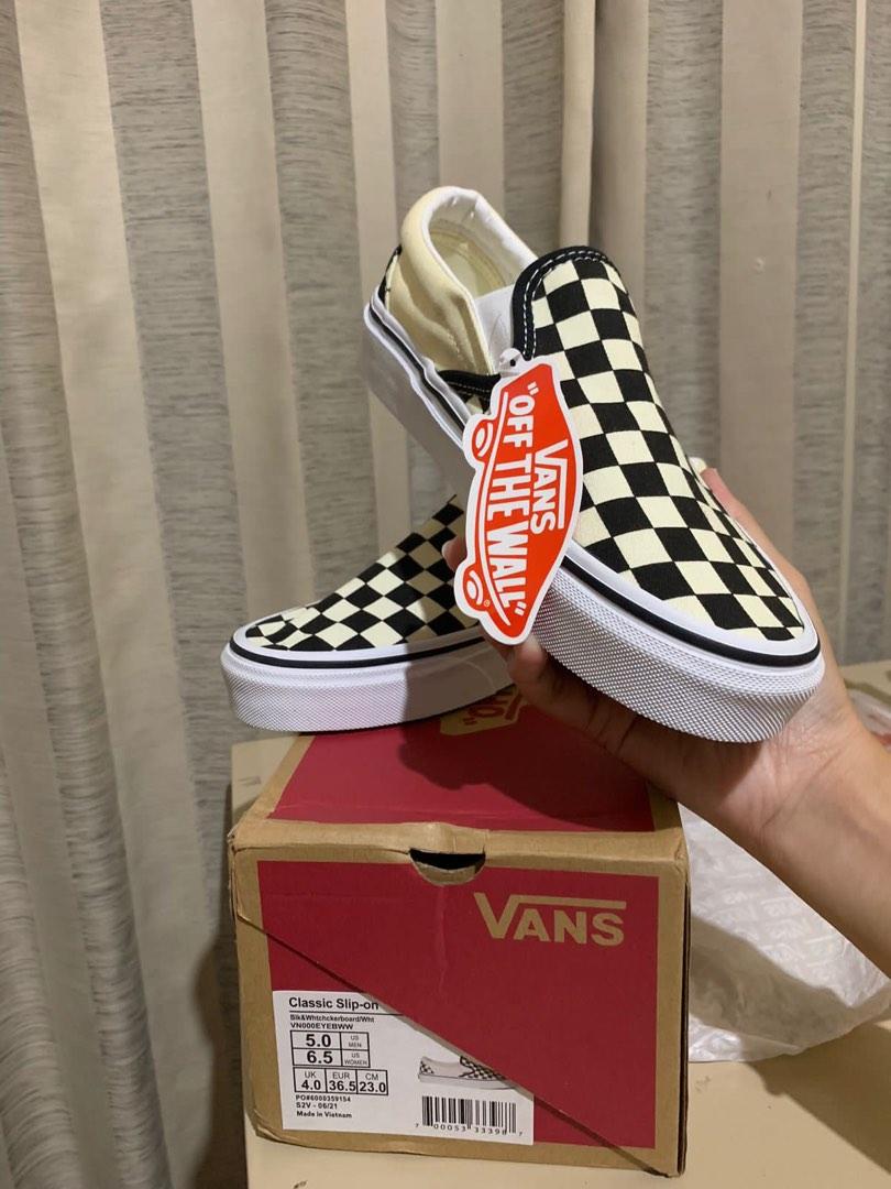 Sepatu Vans Classic Slip on Checkerboard