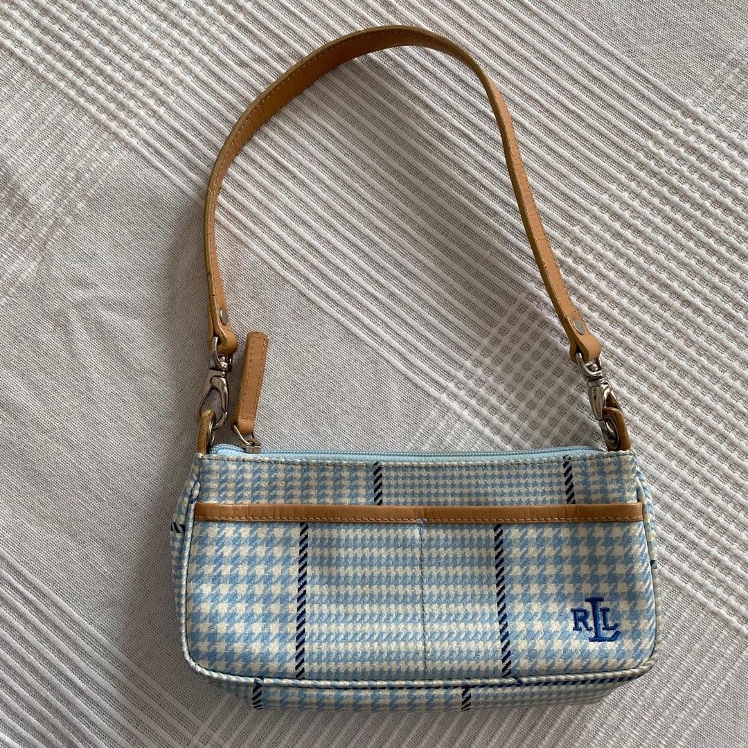 Vintag Ralph Lauren Pochette (Category: Luxury Bags & Wallets) located in Dasmarinas. Submitted by shop.ysaa (Listing ID 1181920780, Image 1). Description: AUTHENTIC RALPH LAUREN POCHETTE - 2 front pockets & inner compartment - minimal stains at the back please see close up pictures PHP 3250 .