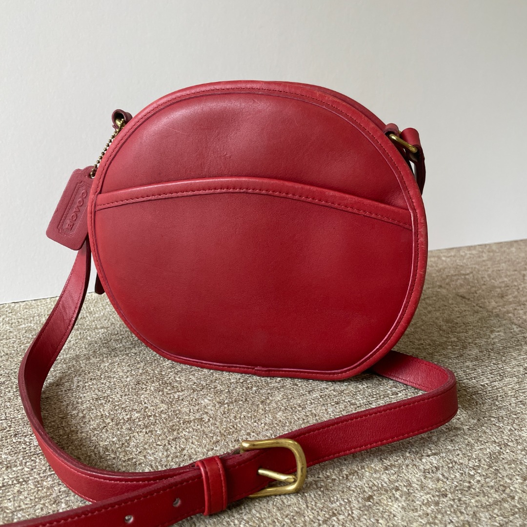Red sales coach bag