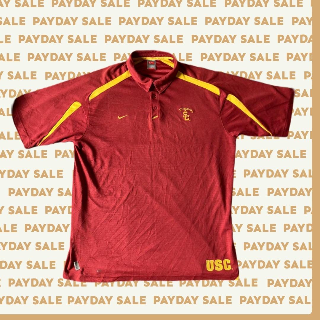 Vintage Nike Official USC College Polo shirt, Men's Fashion, Tops
