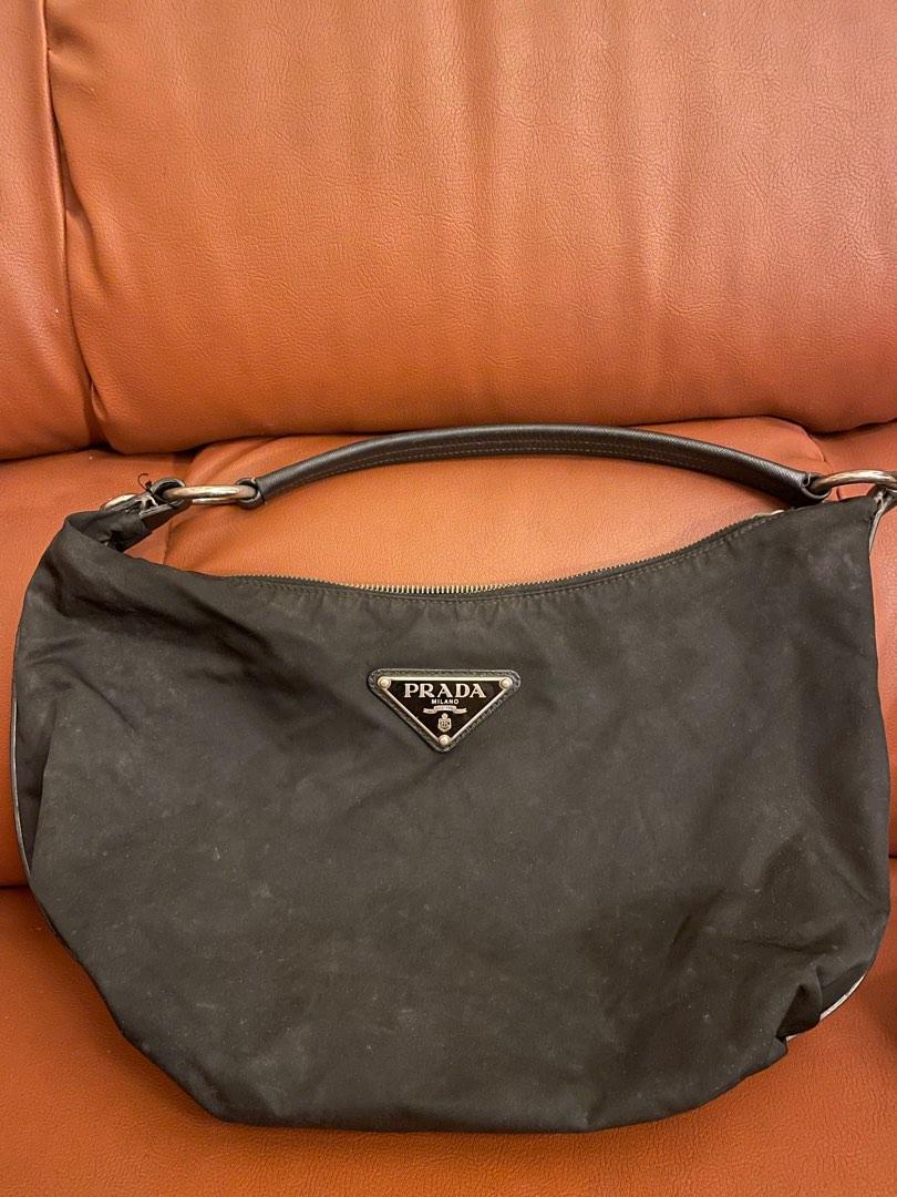 Vintage Prada Hobo Bag Nylon, Luxury, Bags & Wallets on Carousell