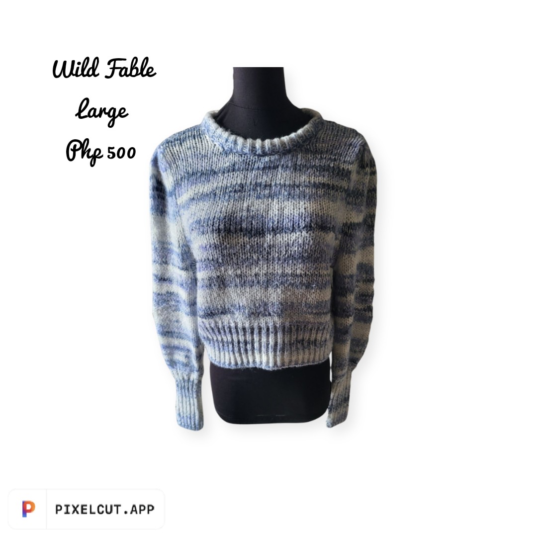 Wild Fable Cropped Knit Sweater, Women's Fashion, Coats, Jackets and  Outerwear on Carousell