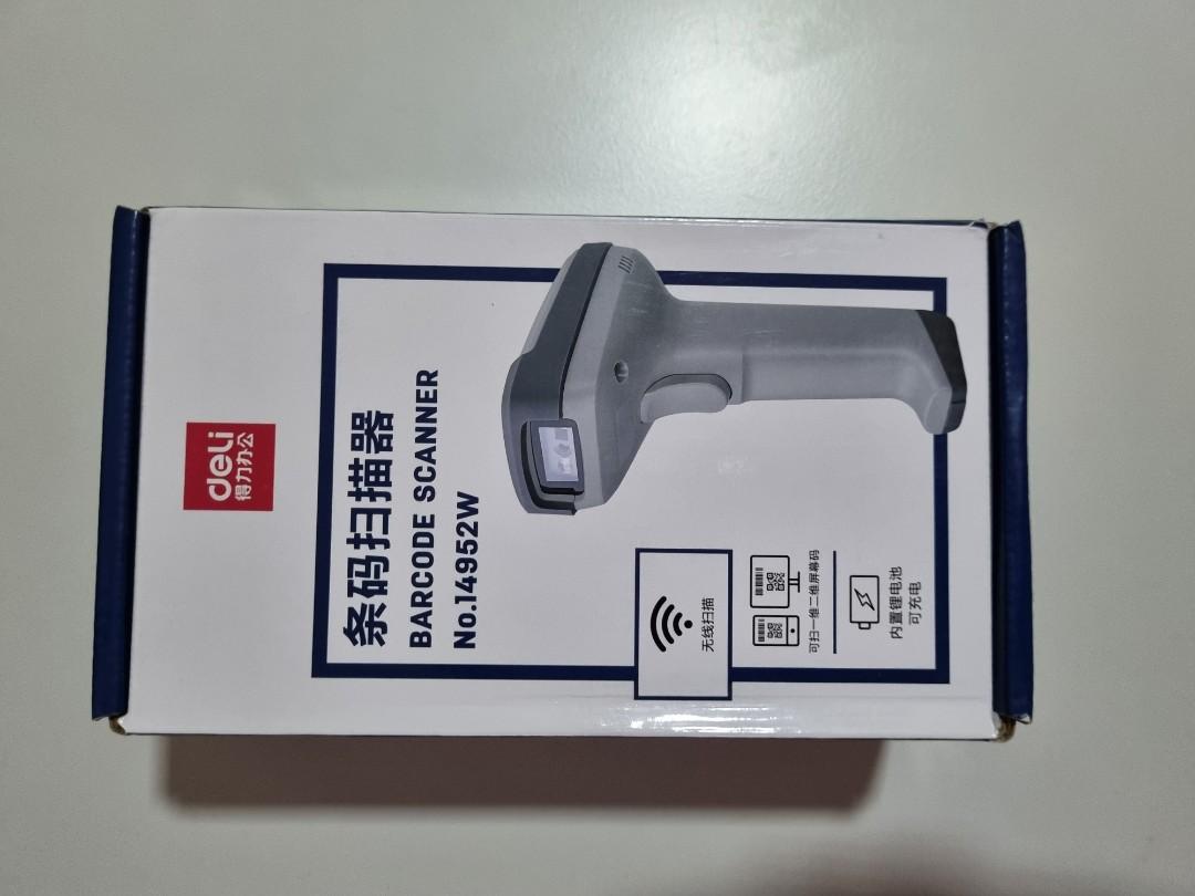 Wireless Barcode and QR code scanner Deli no. 14952W, Computers & Tech ...